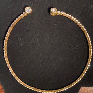 On trend, tennis collar necklace